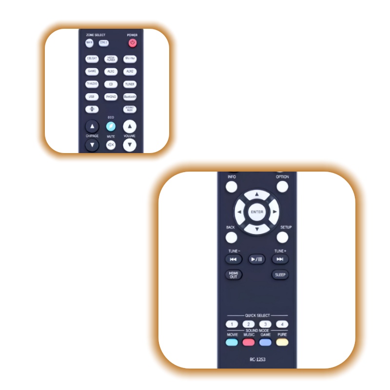 Home Cinema Denon - Uniwersalny pilot zdalnego sterowania RC-1253 do