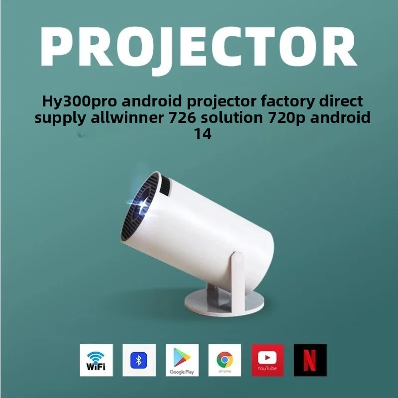 Home Cinema Usa - Przenośny projektor 4K HD HY300Pro Bluetooth