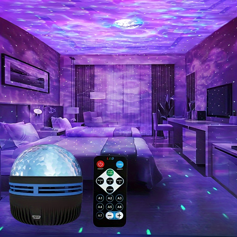 Home Cinema Led Projector - Projektor LED z efektem fal wody,