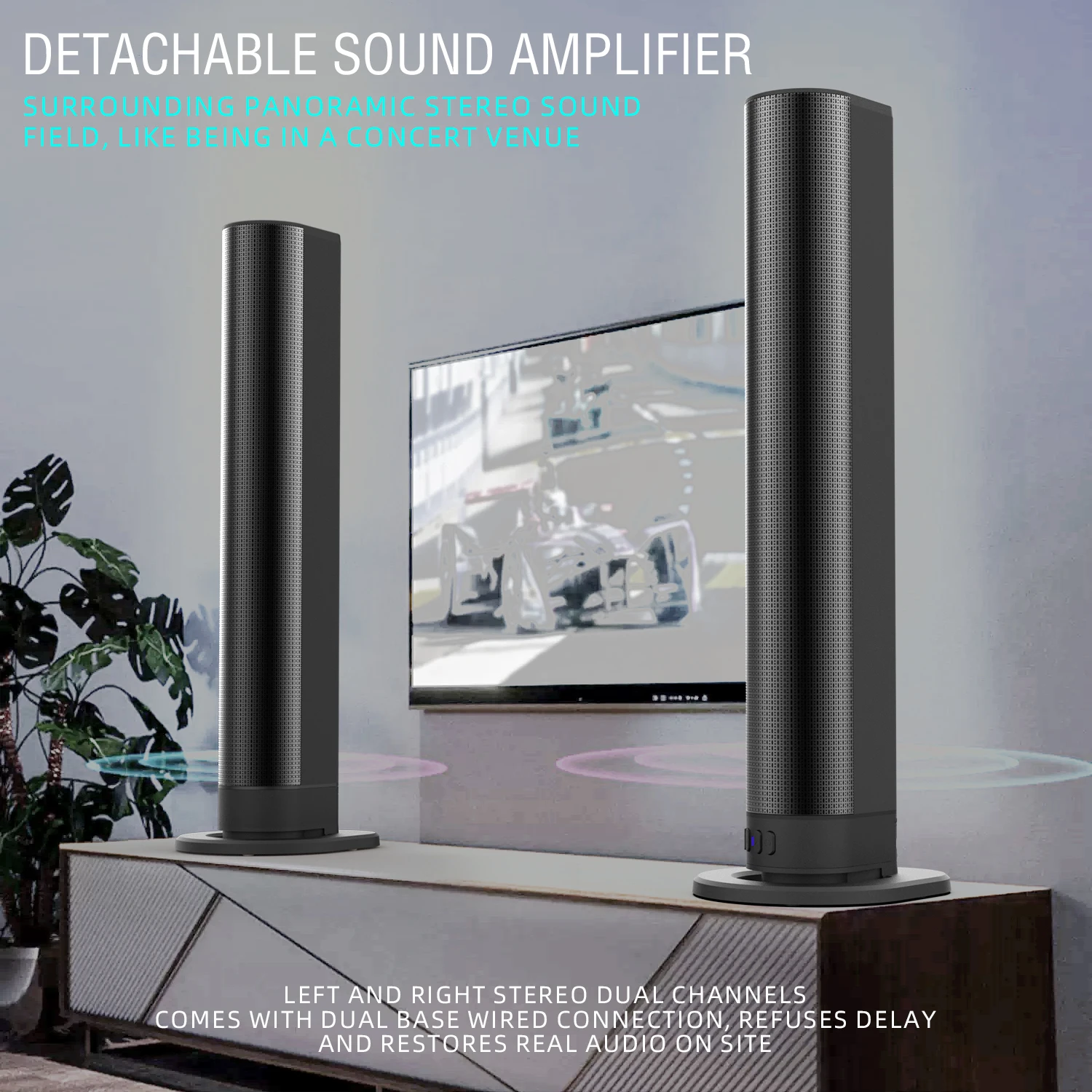 Home Cinema Focal - Soundbar FM TV Głośniki Bluetooth Połączenia