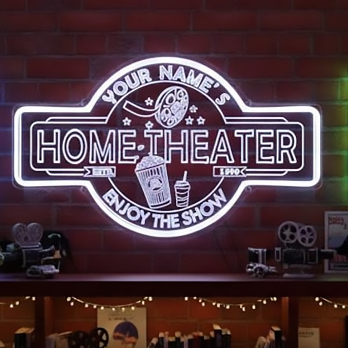 Personalizowany neonowy szyld  – Home Cinema Usa recenzja i cena