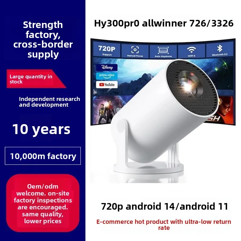 Przenośny projektor 4K HD HY30 – Home Cinema Usa recenzja i cena