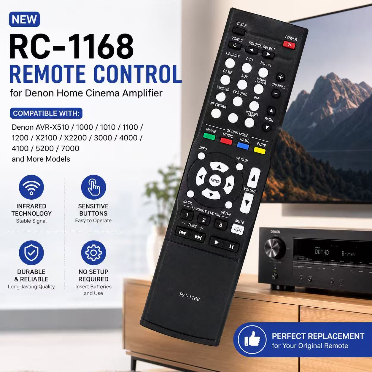 Nowy zamienny pilot zdalnego s – Home Cinema Denon recenzja i cena