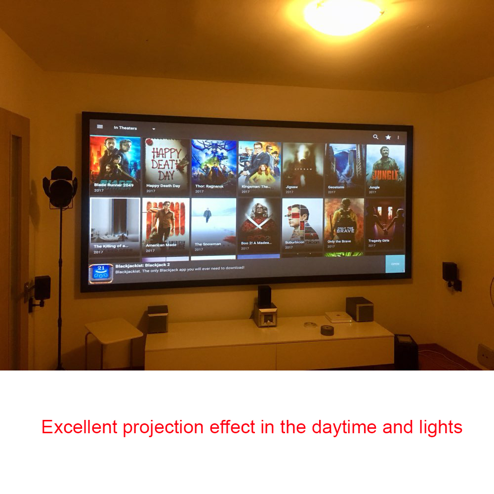 Ekran projektora Salange, 60 1 – Home Cinema Led Projector recenzja i cena